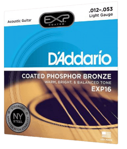D’Addario EXP16 Coated Phosphor Bronze Acoustic Guitar Strings