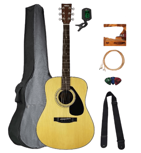 Yamaha F325D Dreadnought Acoustic Guitar Bundle with Gig Bag