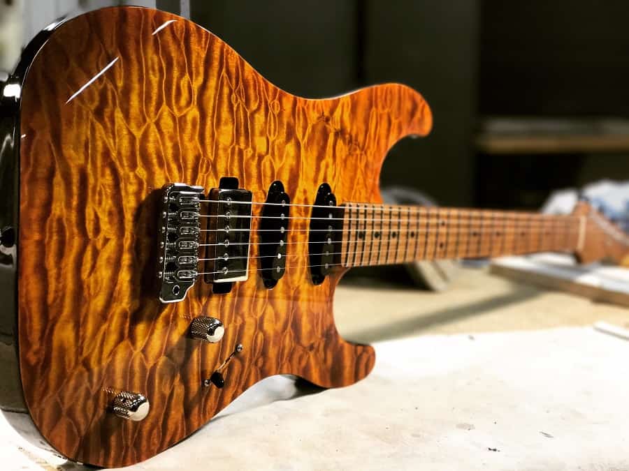 Maple wood guitar