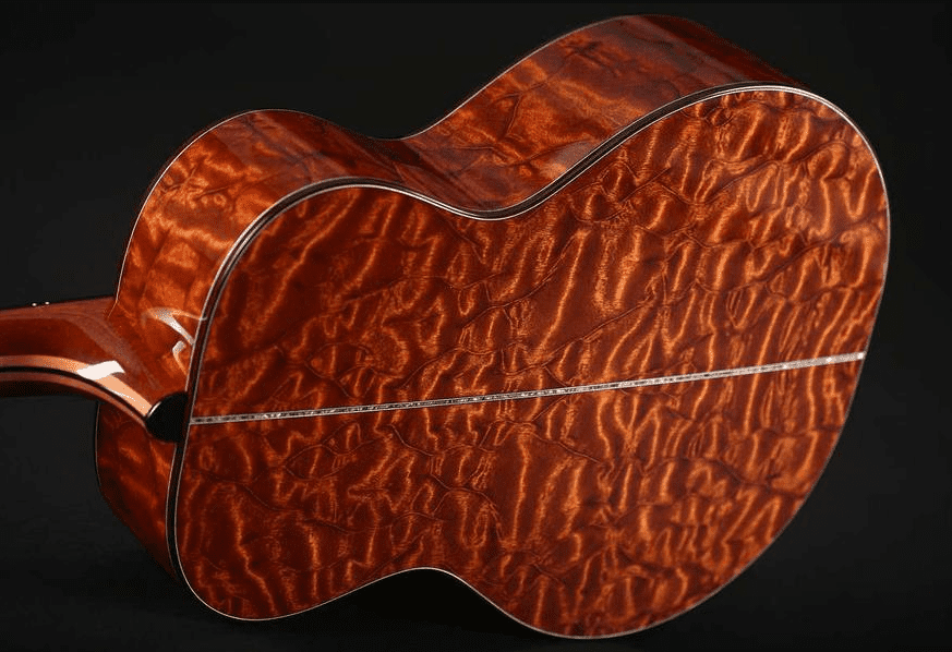 Sapele wood guitar