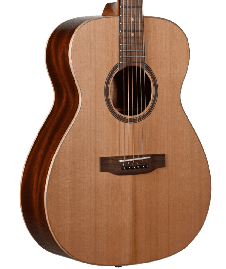 Cedar wood acoustic guitar neck