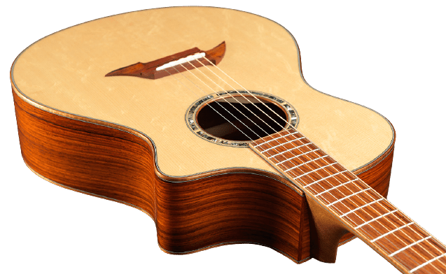 Spruce wood acoustic guitar top