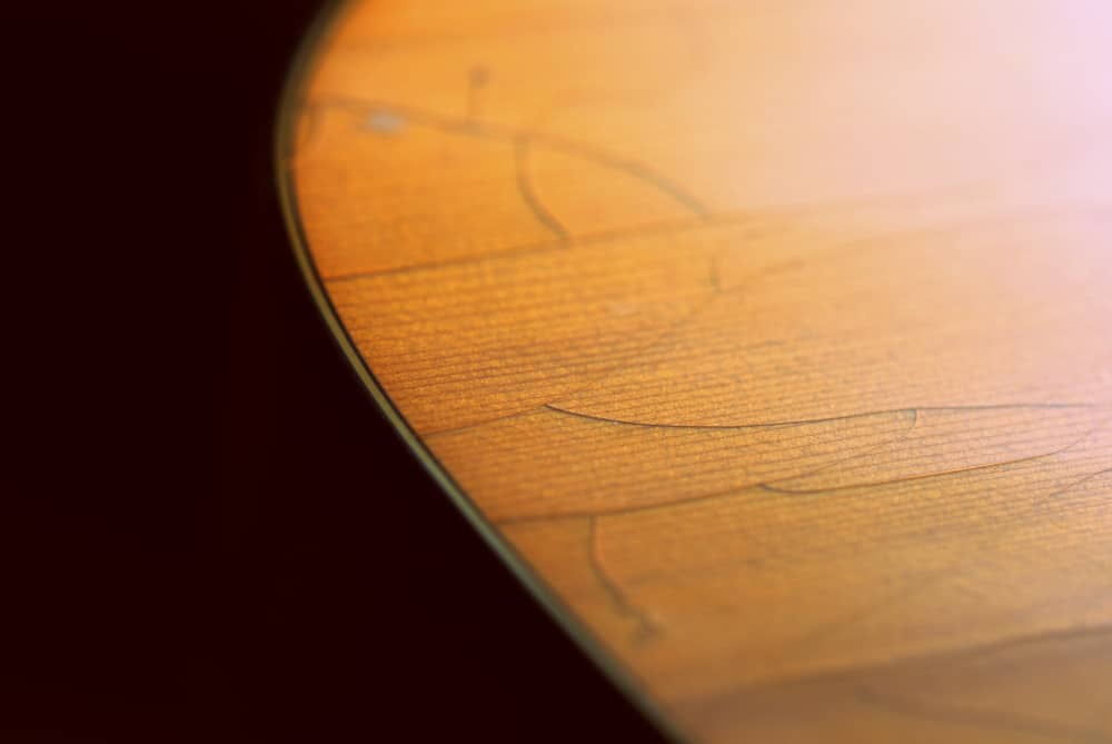 Cracks in guitar